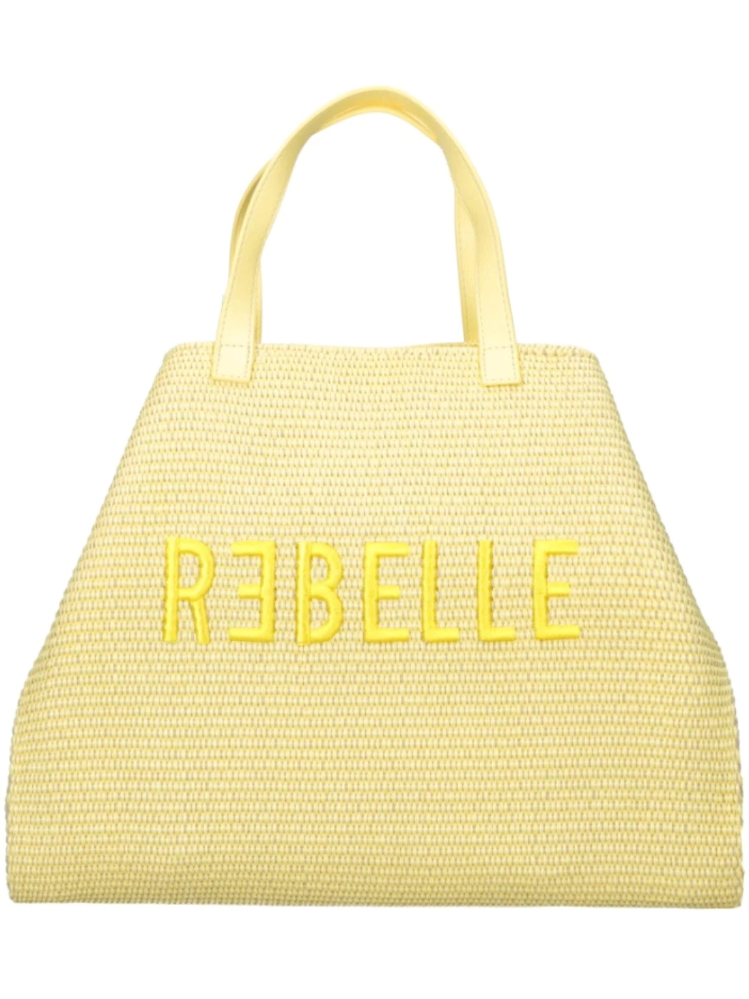 Rebelle Shopping s Straw borsa a mano in paglia donna Lemon