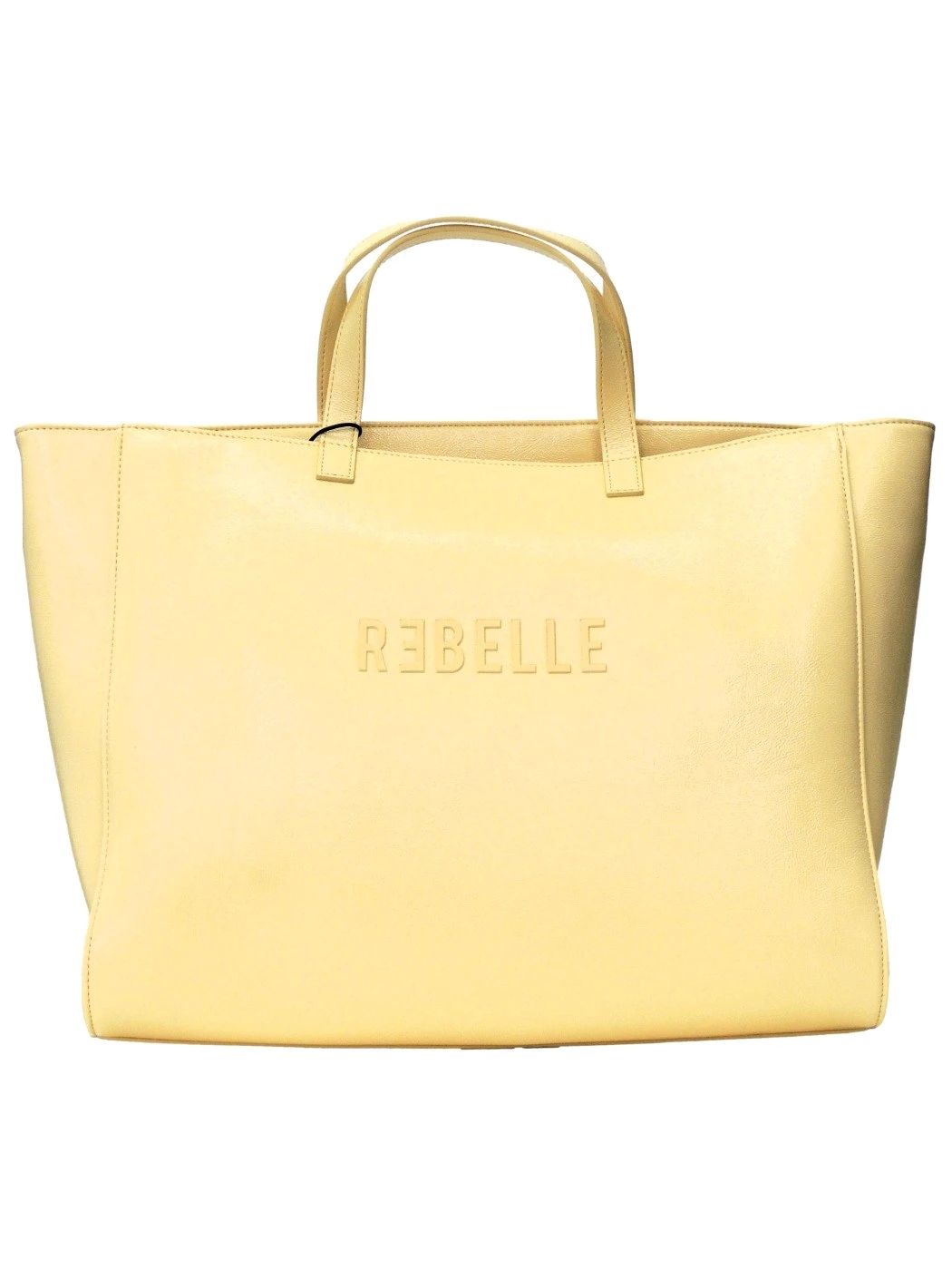 Rebelle Shopping Ashanti Patent Borsa in pelle Naplak Lemon