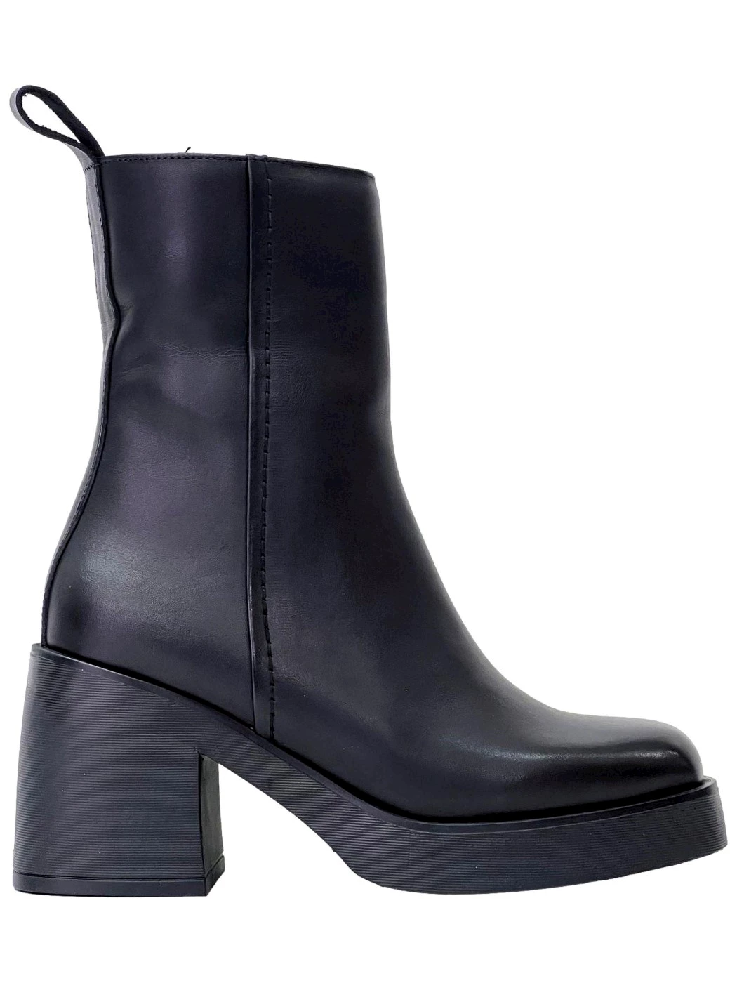 PIXY Tronchetto in pelle nero Donna