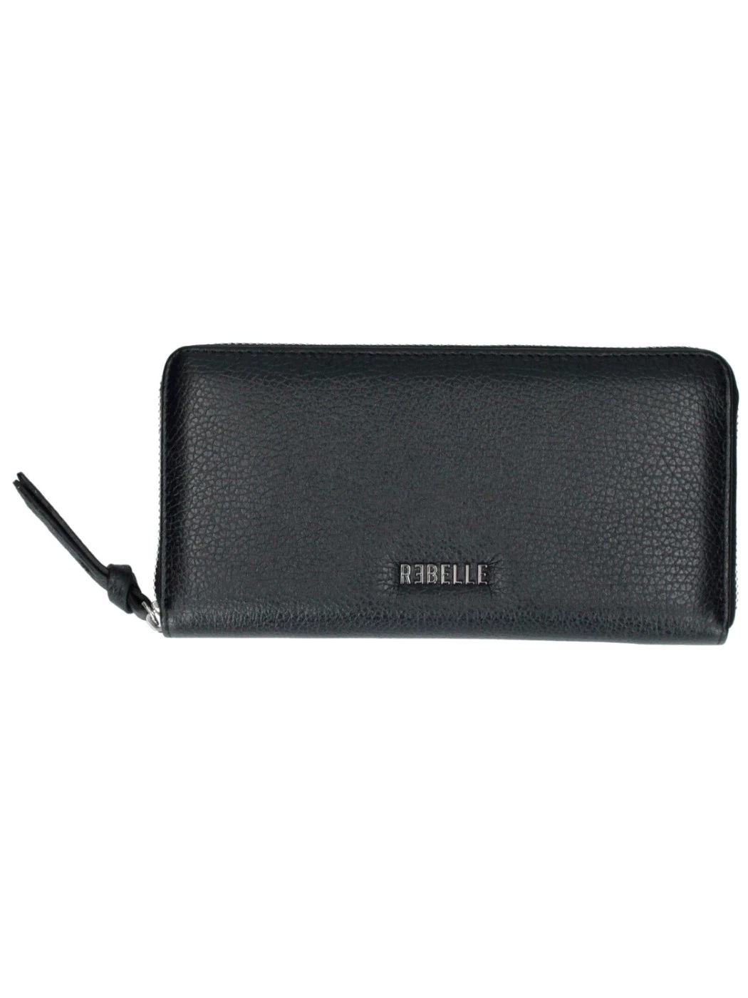 Rebelle Portafiglio Wallet Bigzip Nero in pelle