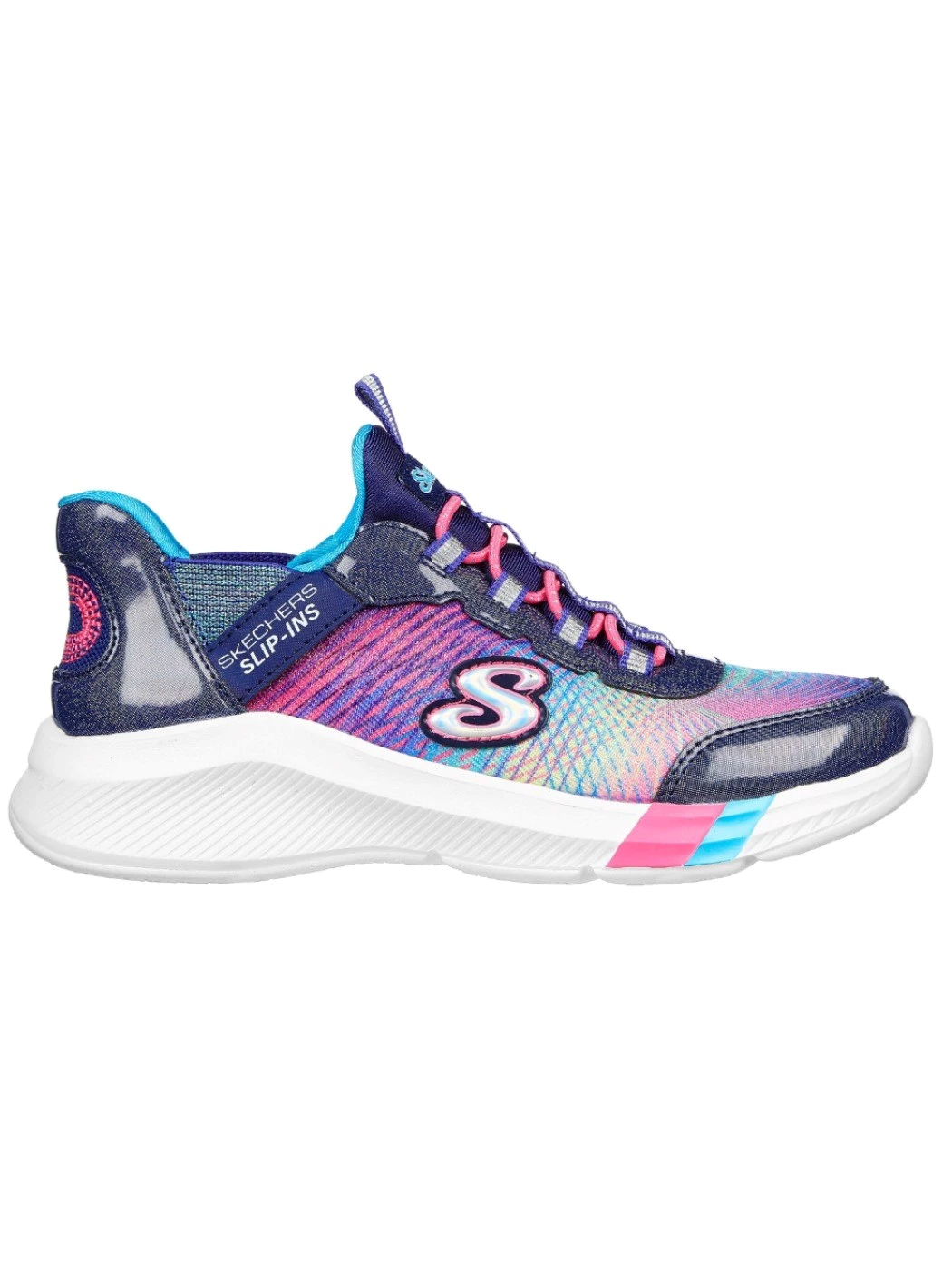 Skechers Colorful Primis Navy Sneakers Bambina