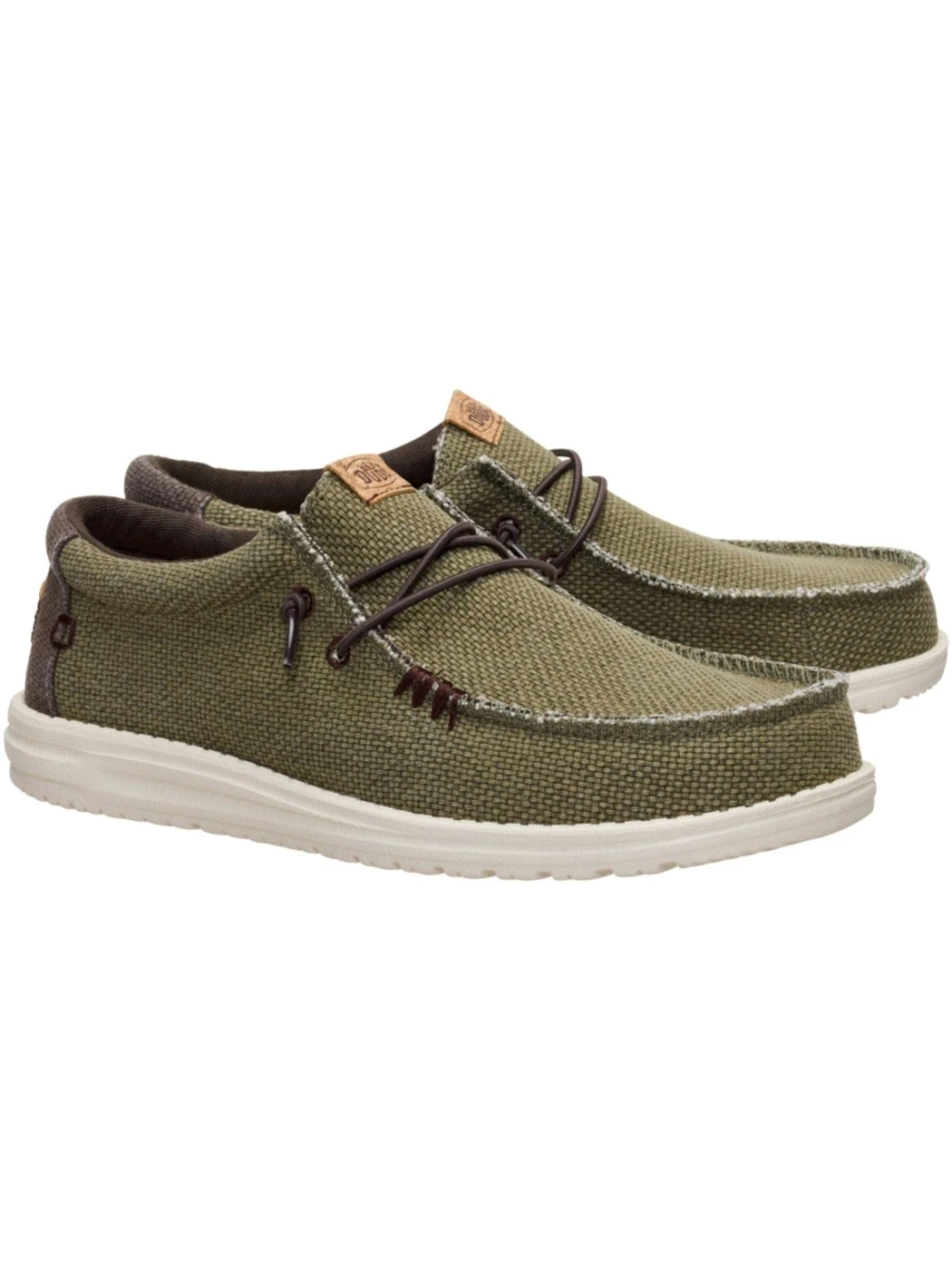 Hey Dude Sneakers Uomo Wally braided Olive Brown