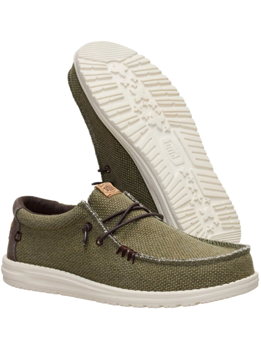 Hey Dude Sneakers Uomo Wally braided Olive Brown
