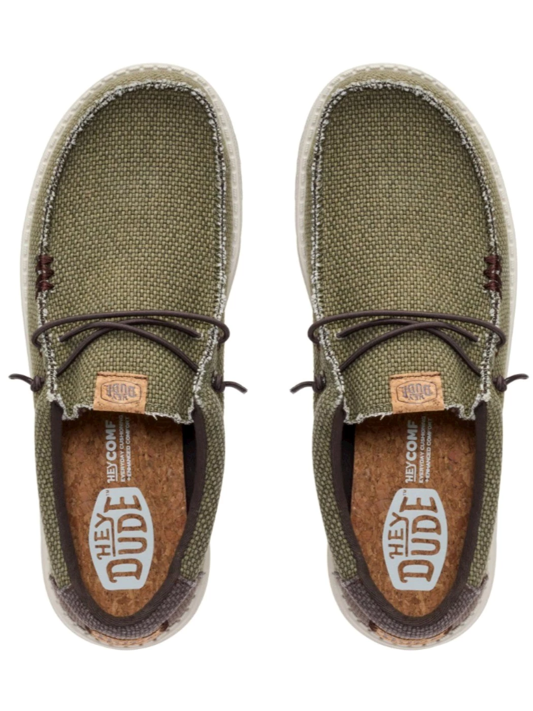 Hey Dude Sneakers Uomo Wally braided Olive Brown