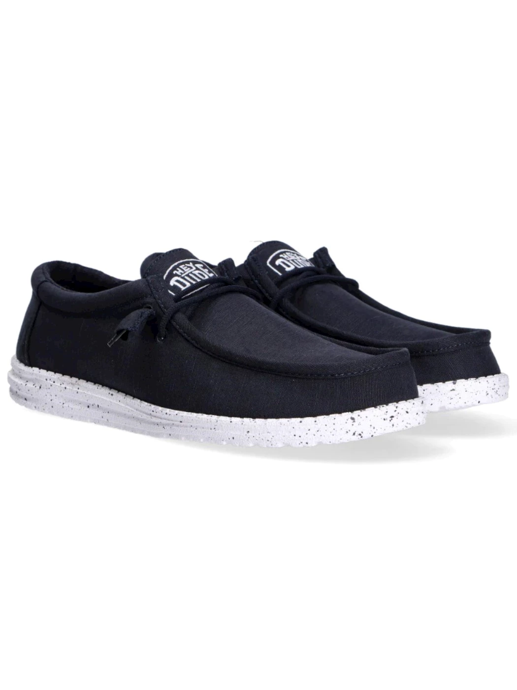 Hey Dude Wally youth slub canvas Navy sneakers Bambino
