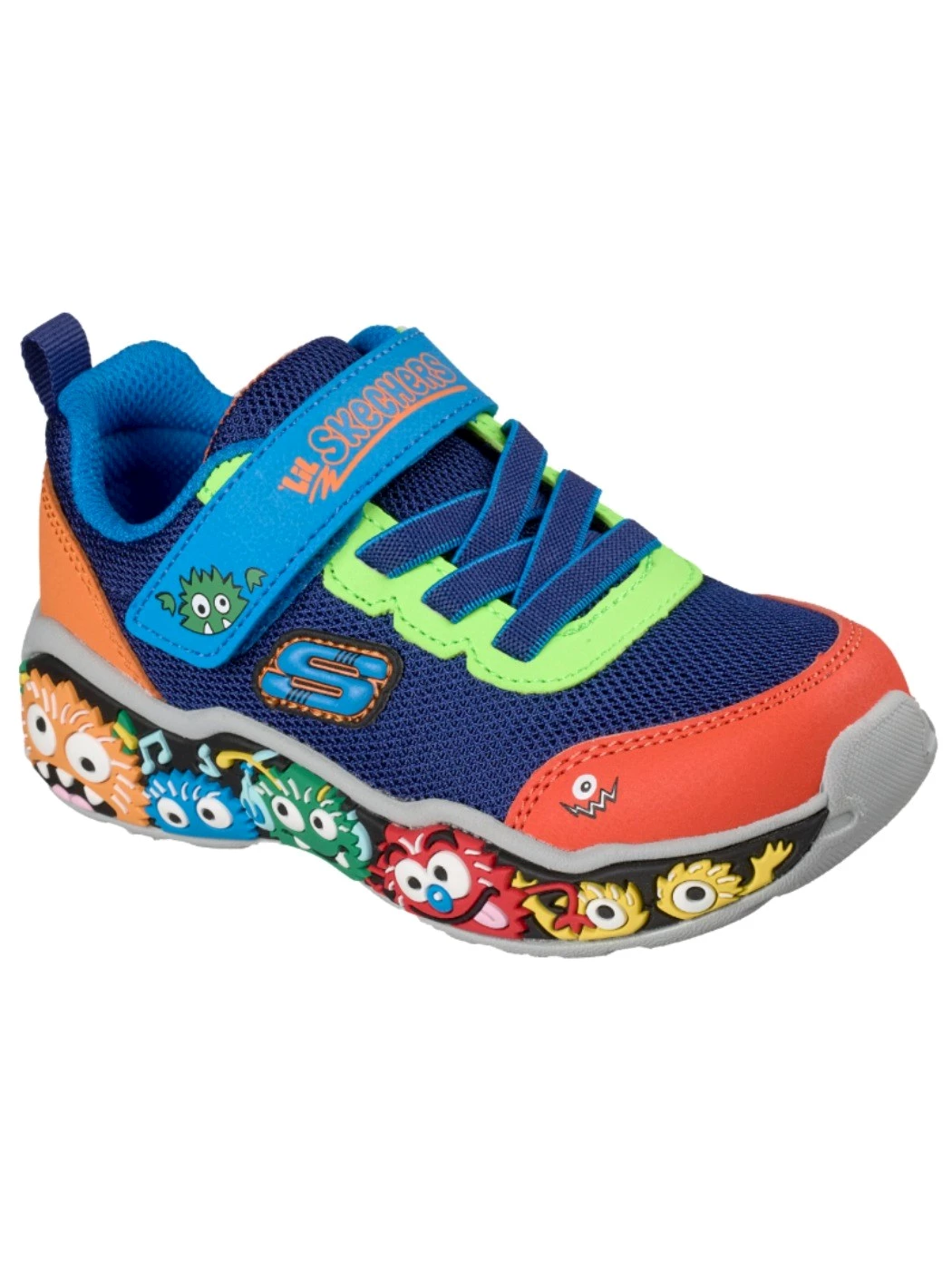 SKECHERS Play Scene Navy Multi Sneakers Bambino