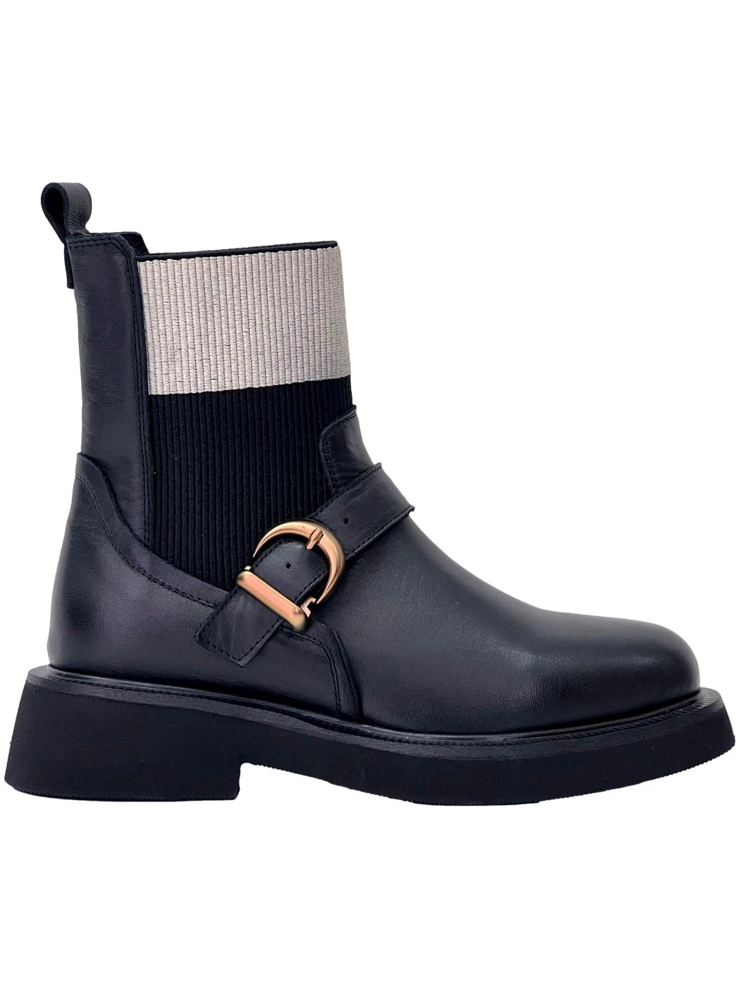 PIXY Beatles Nero in pelle Donna