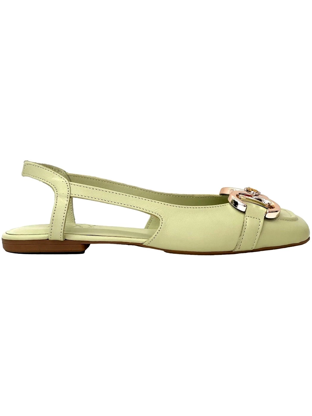 PIXY Chanel in pelle Green Donna