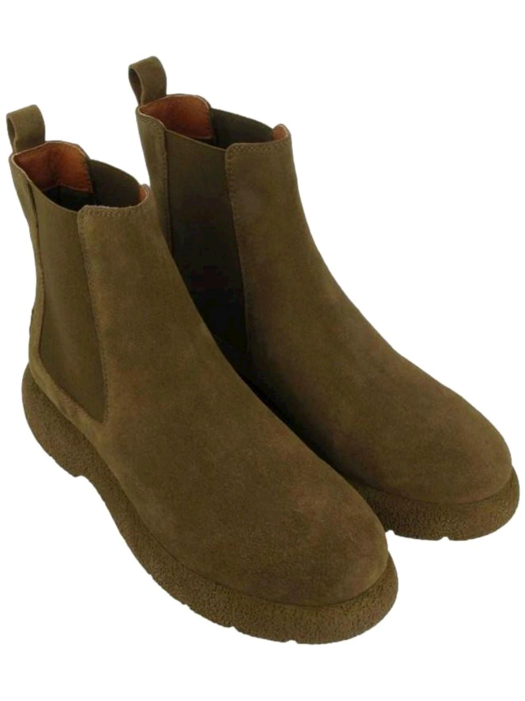 GIOSEPPO Stivali chelsea in pelle presov khaki Donna