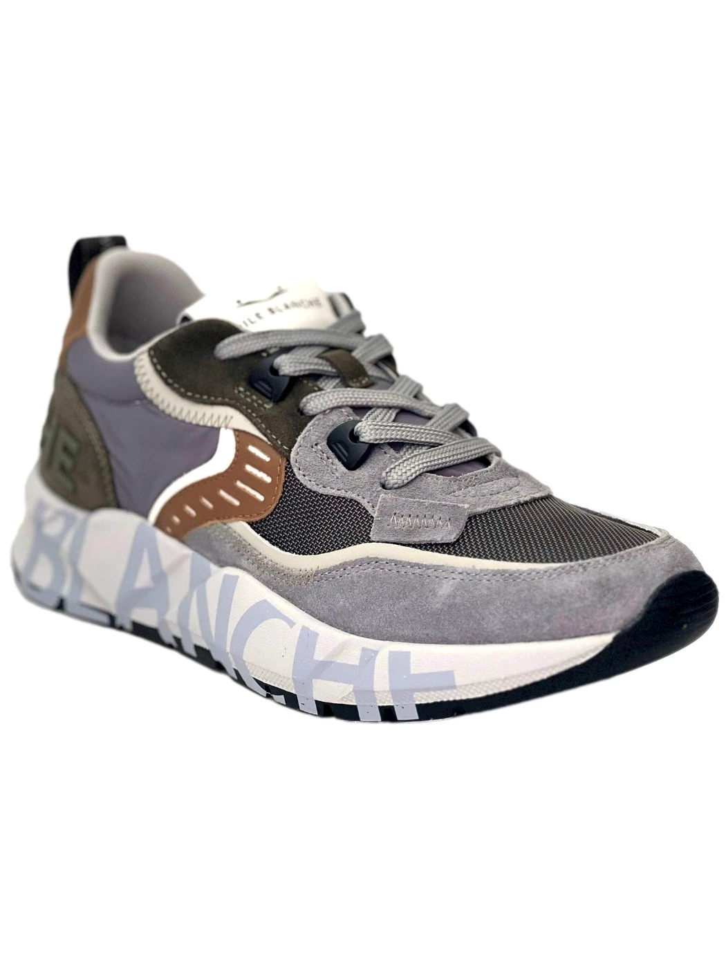 VOILE BLANCHE Sneakers in suede Club01 Lead anthracite Grey