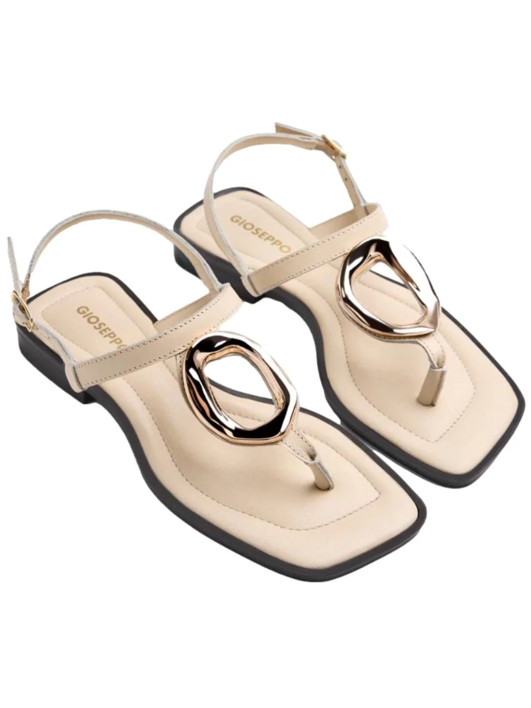 GIOSEPPO Sandali in pelle gioiello Matuu White