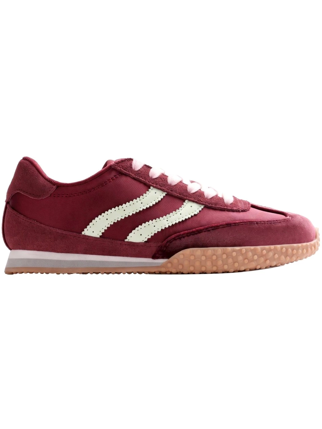 Gioseppo Sneakers Bordeaux in pelle e raso