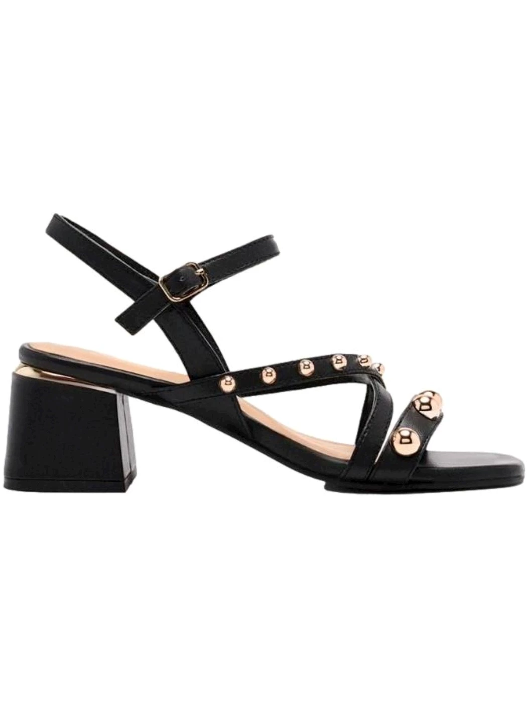 GIOSEPPO Sandali con tacco borchiato pelle Abington Donna