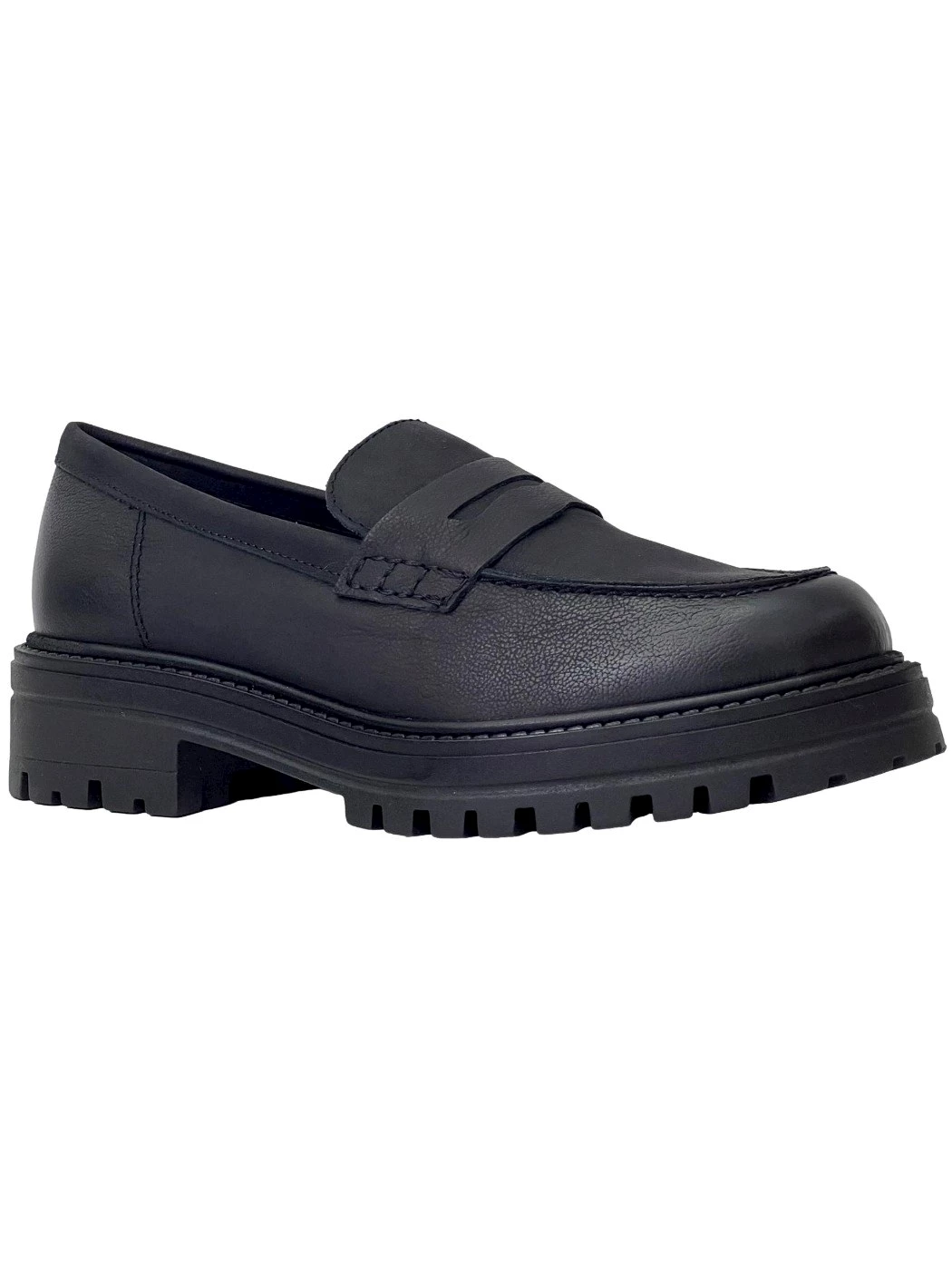 Francesco Brunelli Mocassino donna in pelle nero