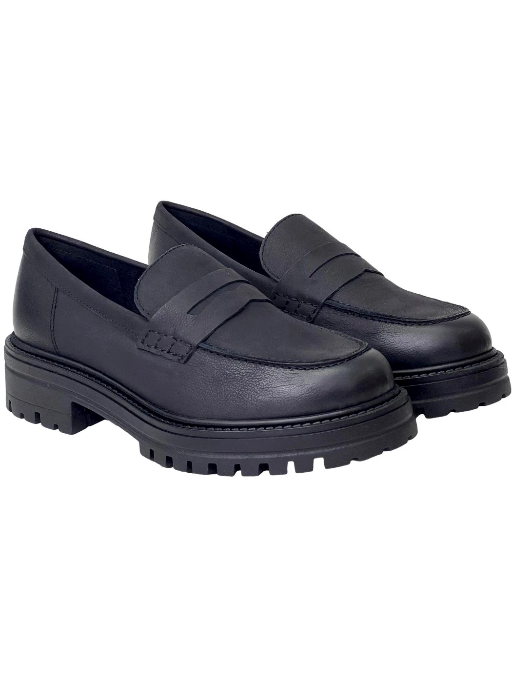 Francesco Brunelli Mocassino donna in pelle nero