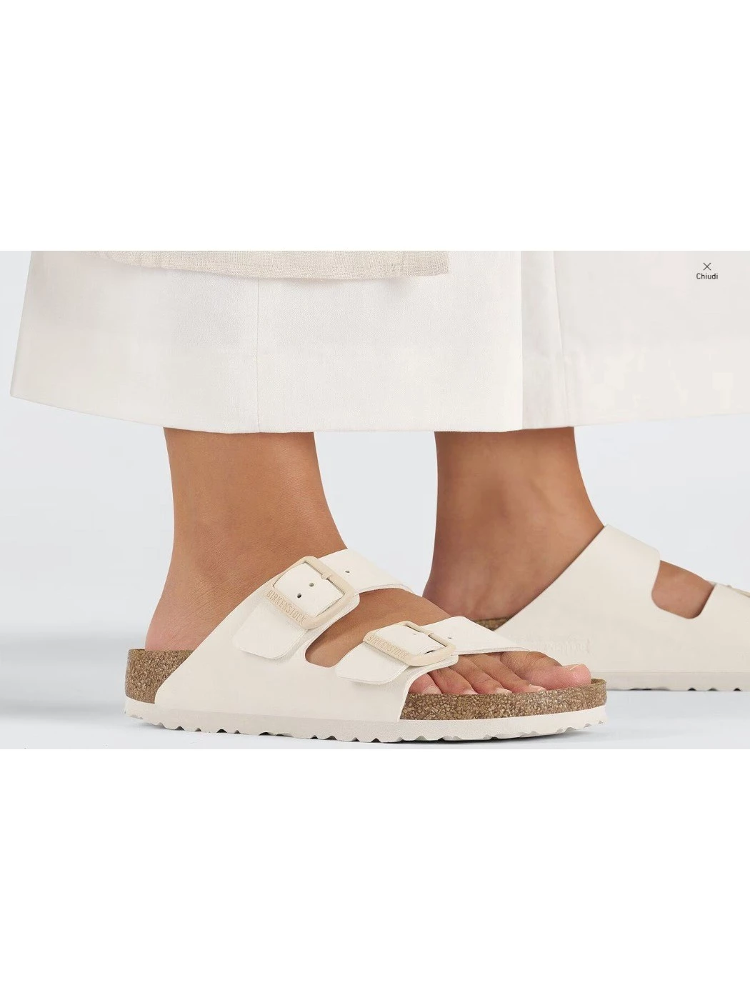 Birkenstock Arizona BS Eggshell narrow fit unisex