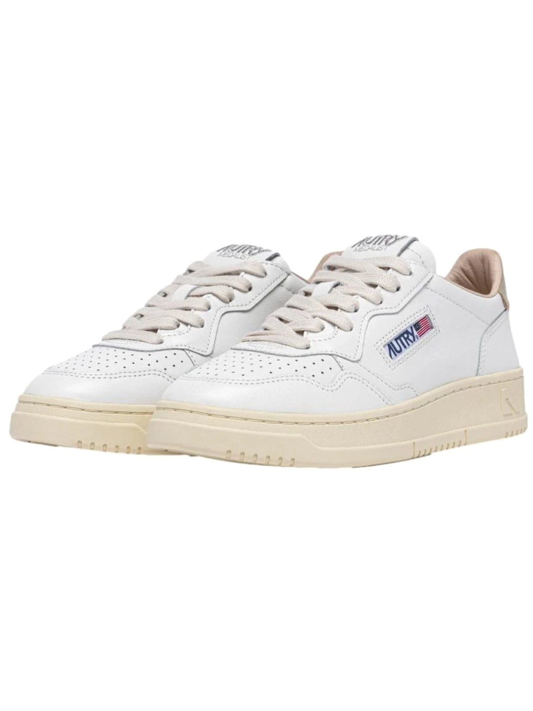 AUTRY Sneakers Medalist Low in pelle Bianca Woman