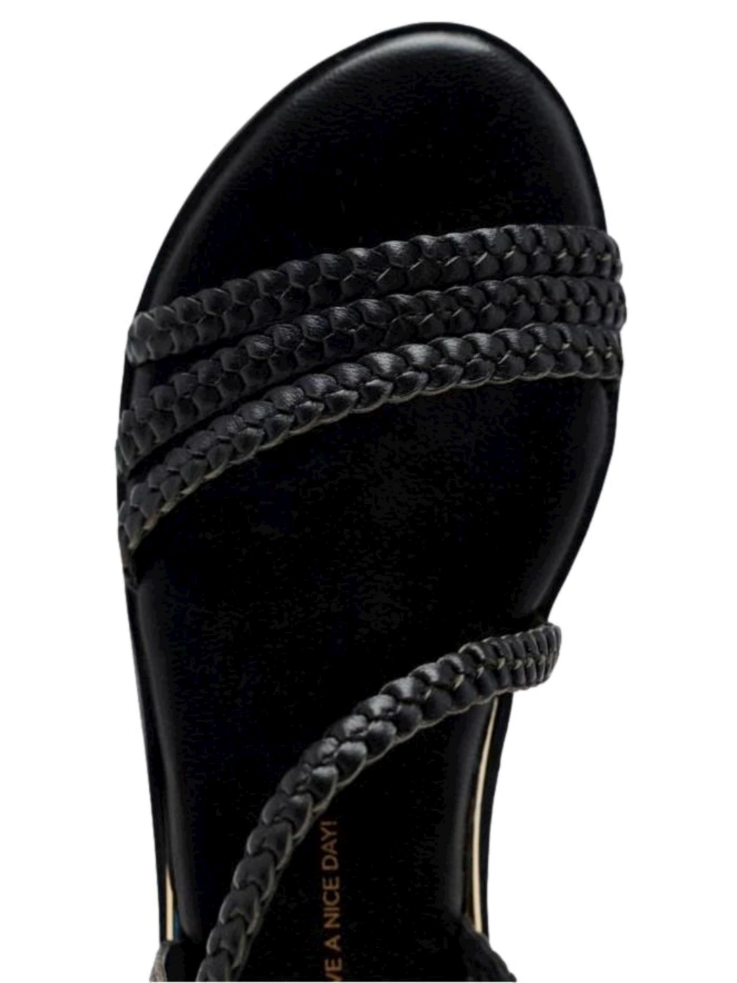 GIOSEPPO Sandali pelle intrecciata brentwood Donna Nero