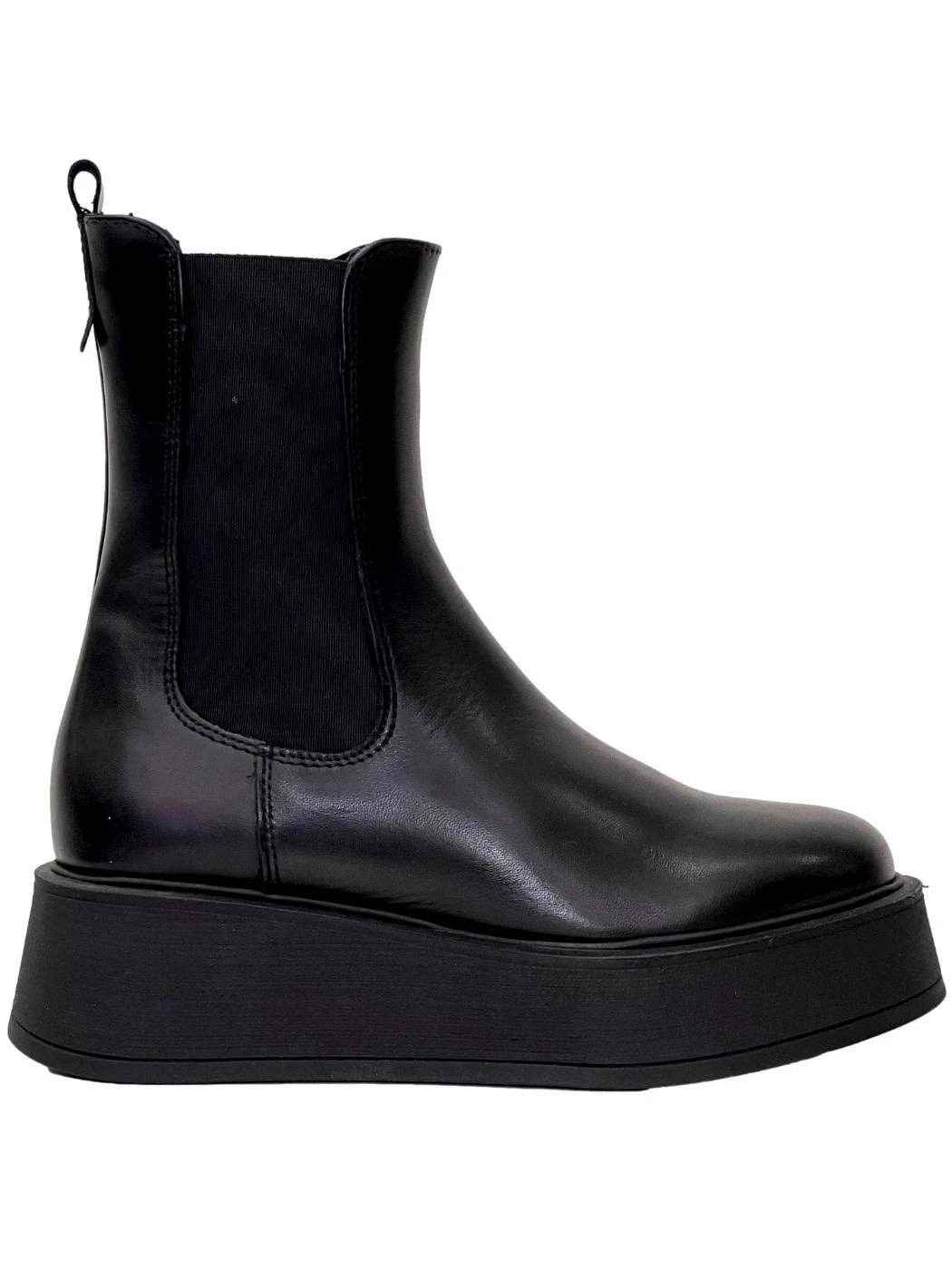 Francesco Brunelli Beatles platform in pelle nero