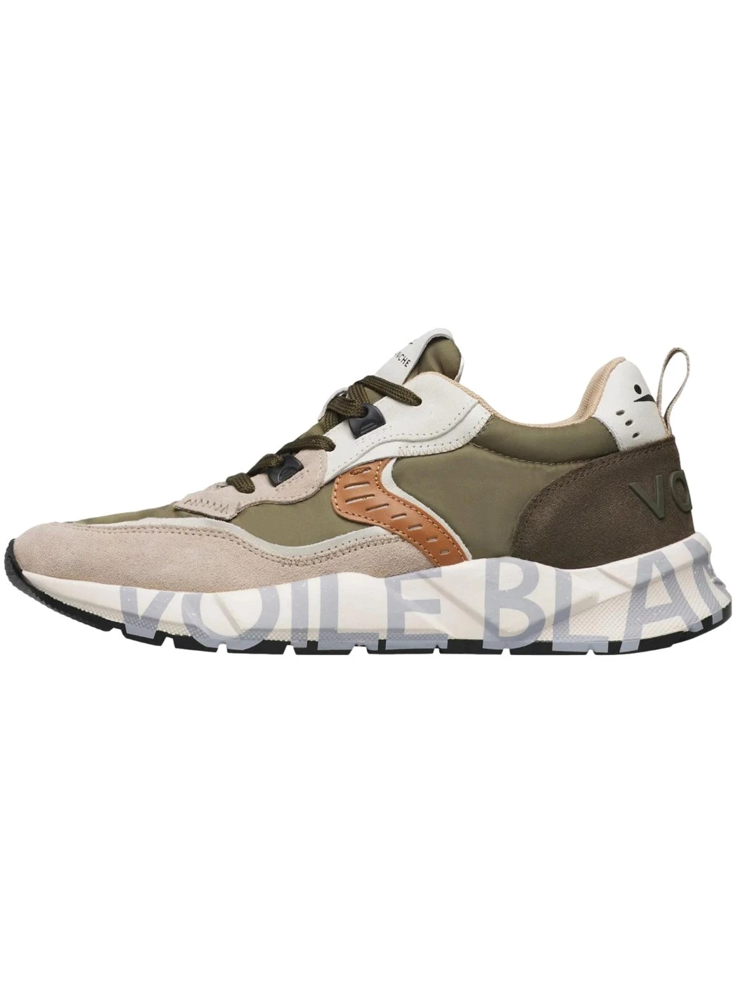 VOILE BLANCHE Sneakers Uomo Club01 Beige Militare