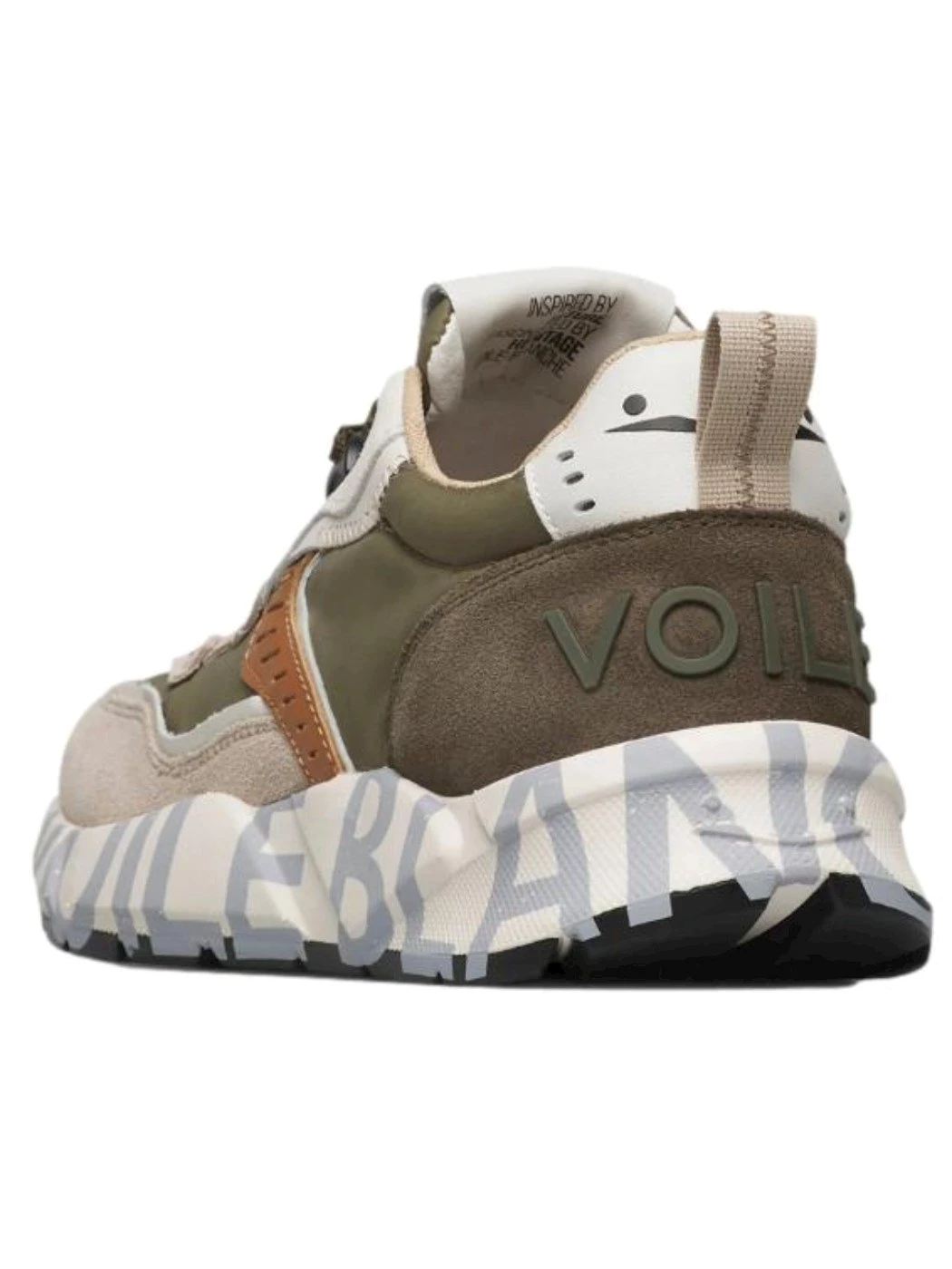 VOILE BLANCHE Sneakers Uomo Club01 Beige Militare
