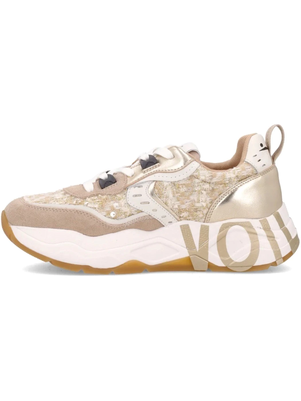VOILE BLANCHE Sneakers Donna Club 105 Beige Platinum