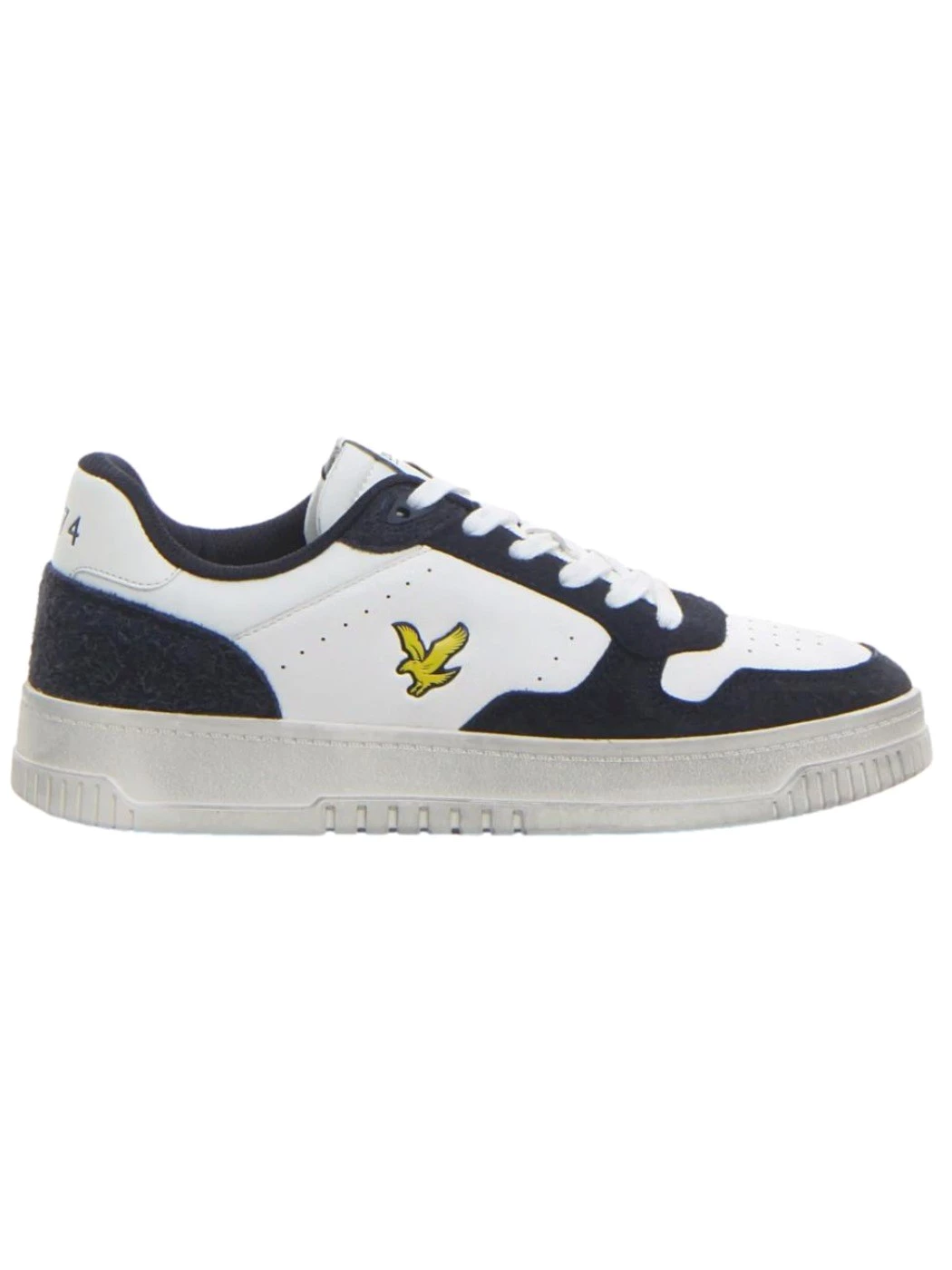 Lyle & Scott Sneakers in Pelle Da uomo Bianco Blu