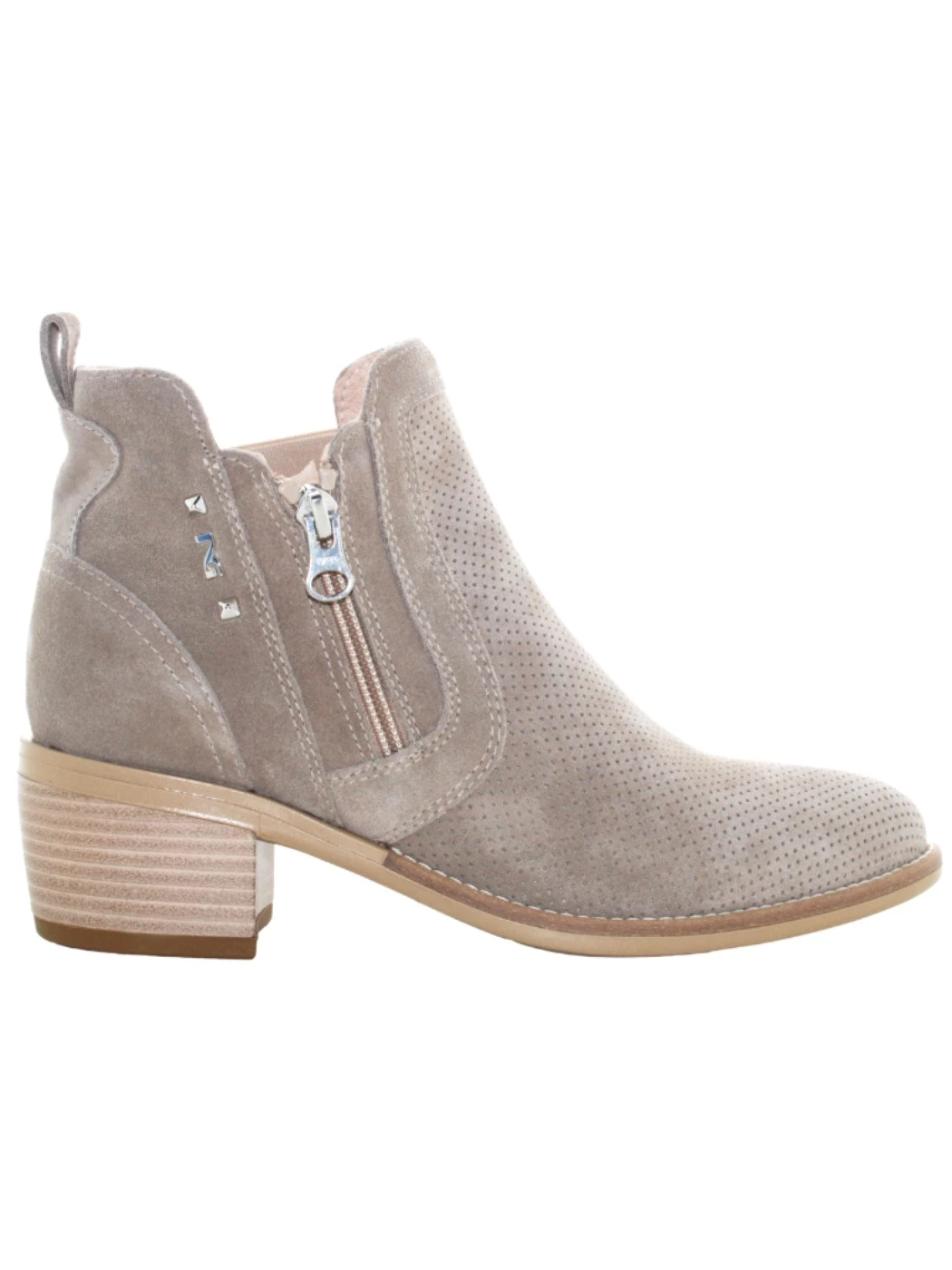 Nero Giardini Velour colore creta stivaletti estivi Donna