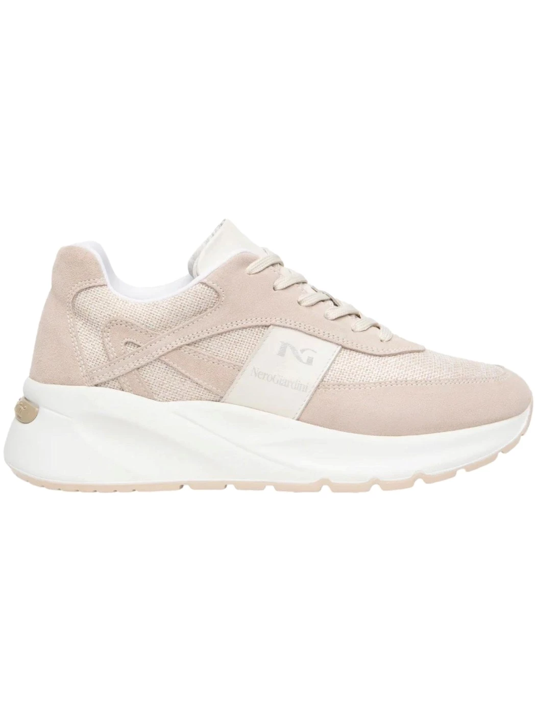 Nero Giardini Sneakers femminili in camoscio e tessuto