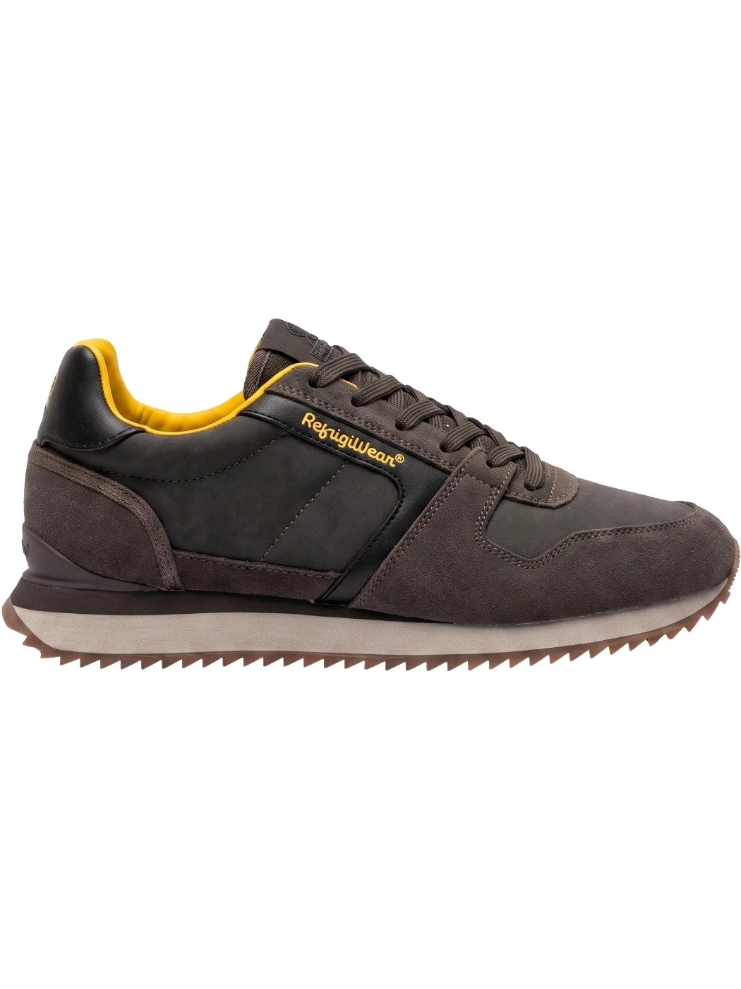 Refrigiwear Sneakers Uomo in pelle e camoscio Brown