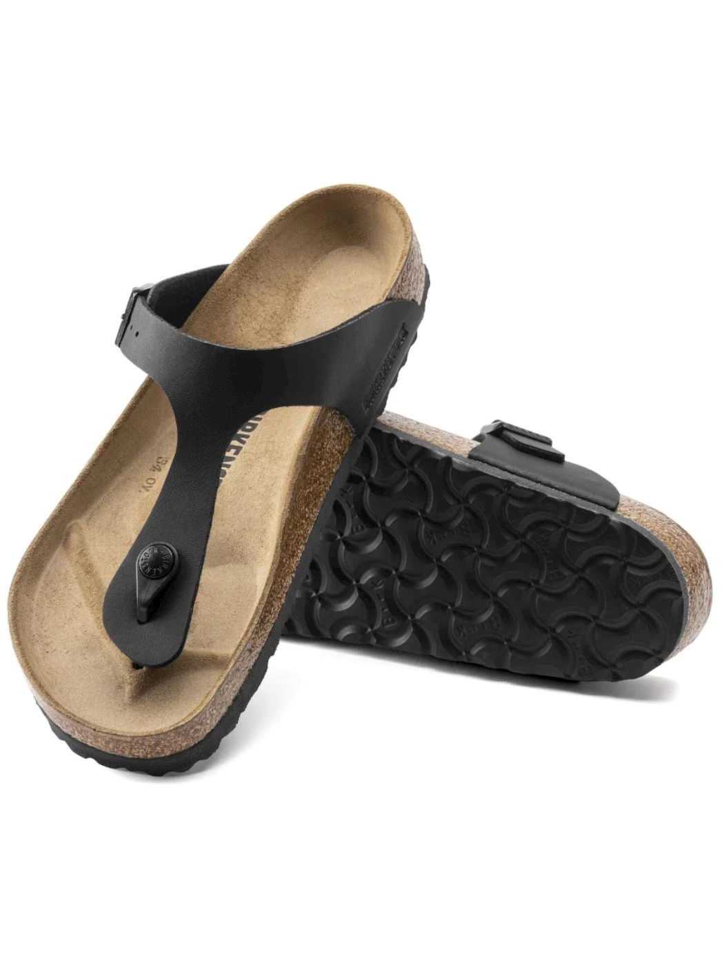 Birkenstock Gizeh Birko Flor Black Regular Fit Unisex