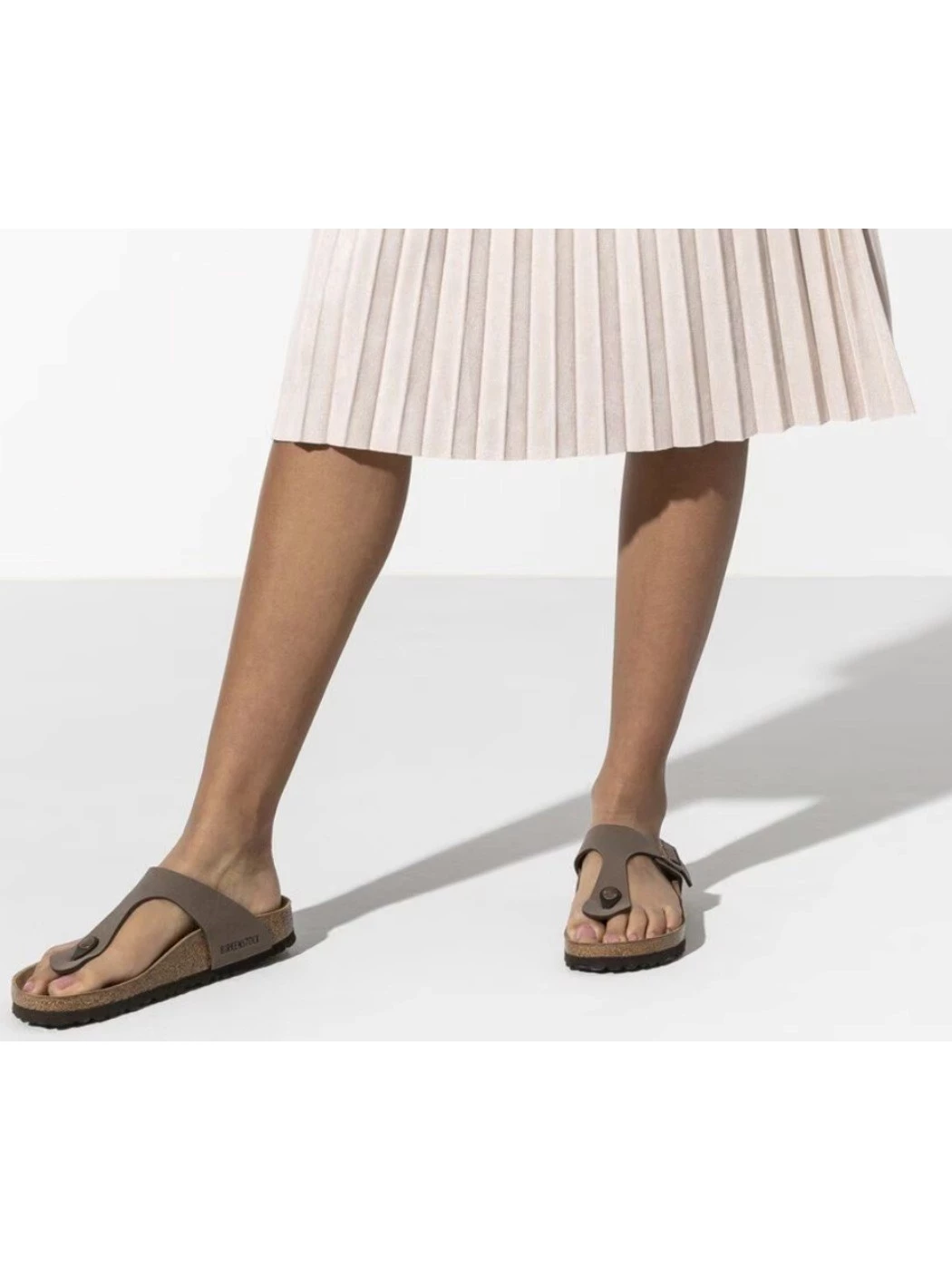 Birkenstock Gizeh Birko Flor Nubuck Mocha Unisex Regular Fit