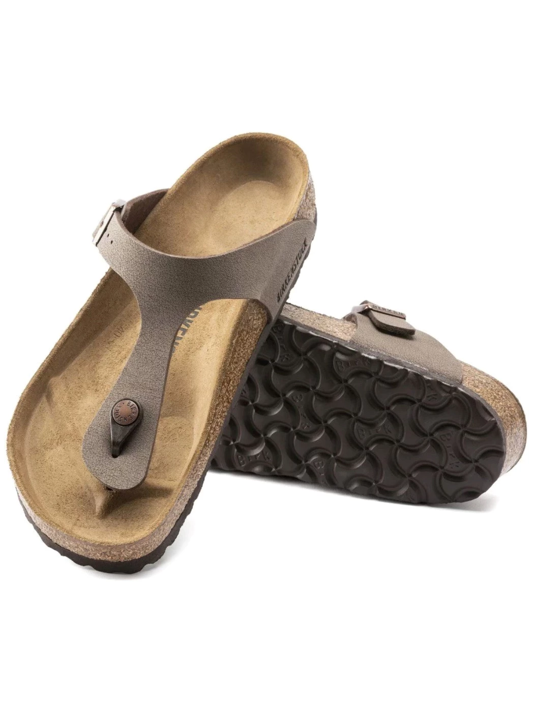 Birkenstock Gizeh Birko Flor Nubuck Mocha Unisex Regular Fit