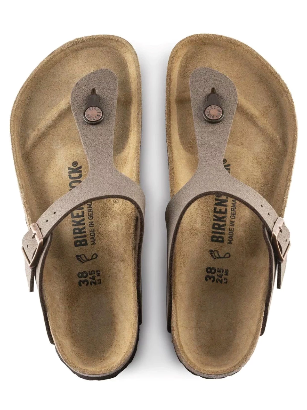 Birkenstock Gizeh Birko Flor Nubuck Mocha Unisex Regular Fit