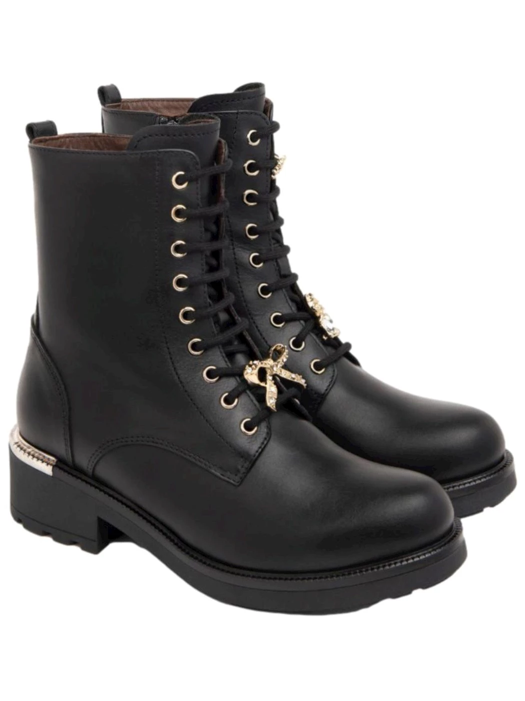 Nero Giardini I411885D 100 Anfibi donna in pelle