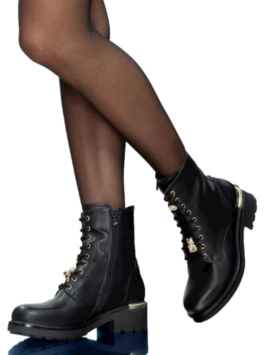 Nero Giardini I411885D 100 Anfibi donna in pelle