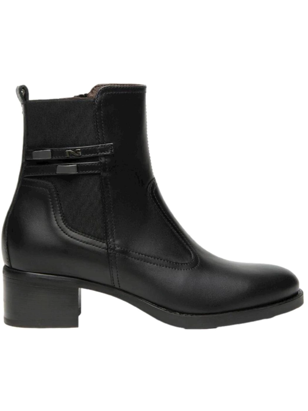 Nero Giardini Stivaletti Donna in Pelle e Tessuto I513840D 100