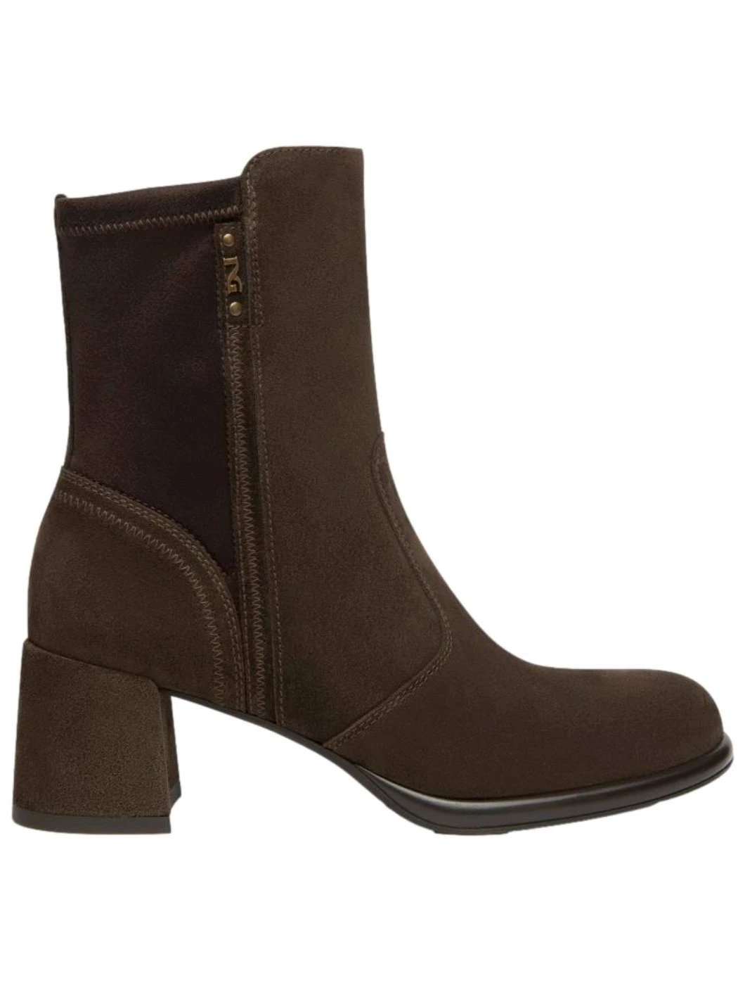 Nero Giardini Tronchetti Donna in Suede e Materiale Tecnico