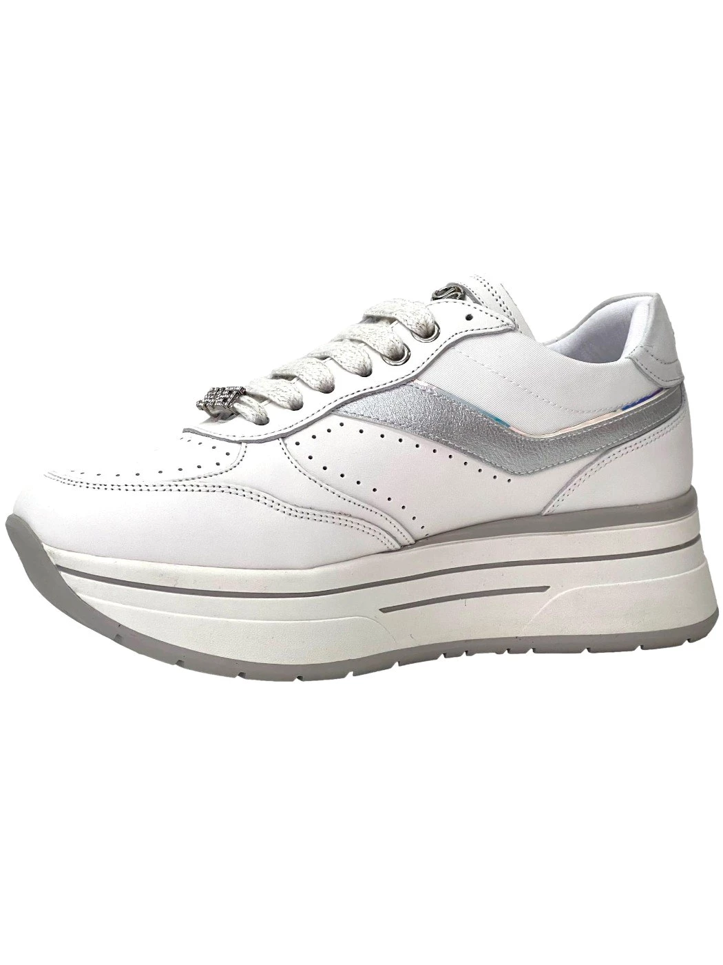 Janet&Janet Sneakers in pelle da donna J-020 Bianco