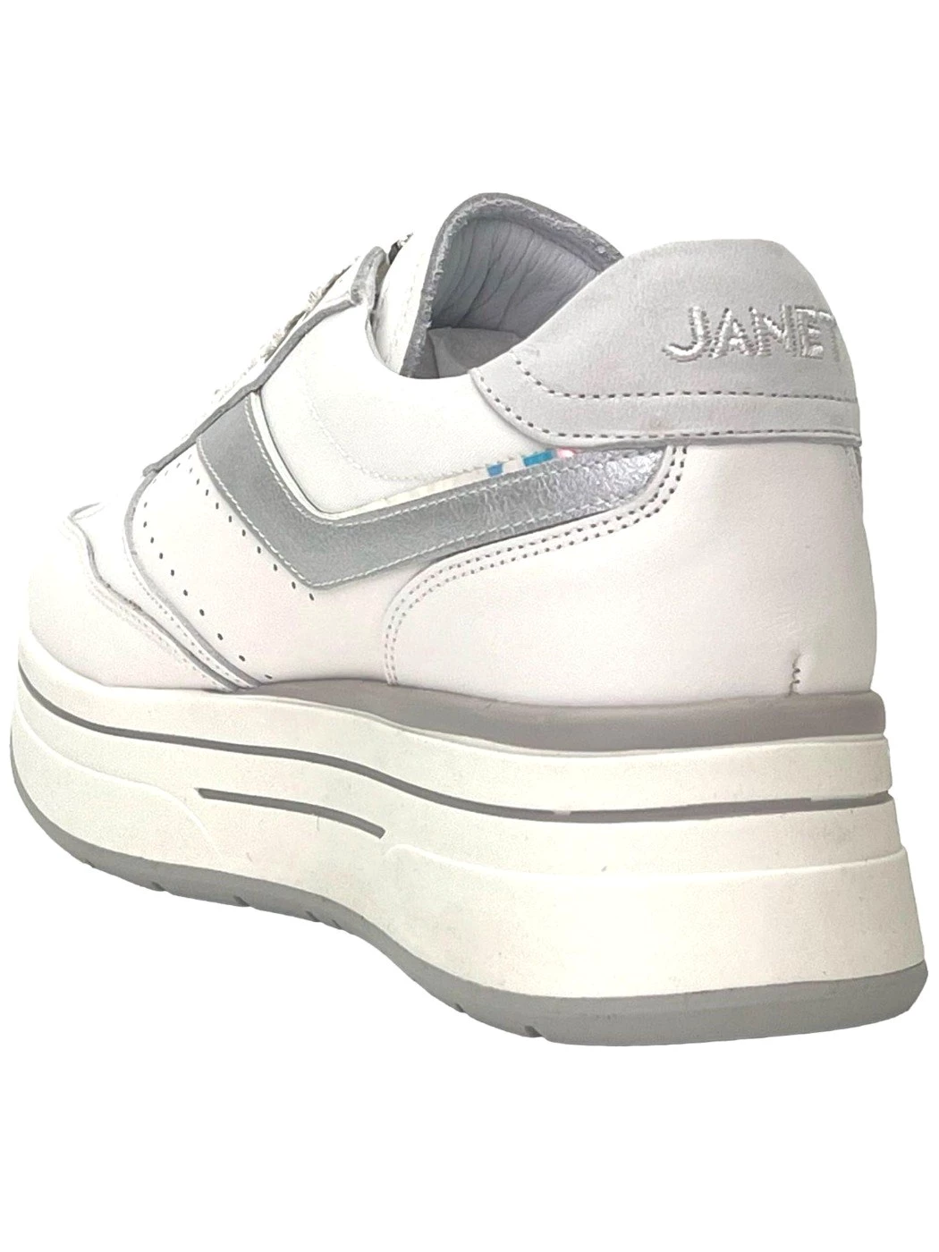 Janet&Janet Sneakers in pelle da donna J-020 Bianco