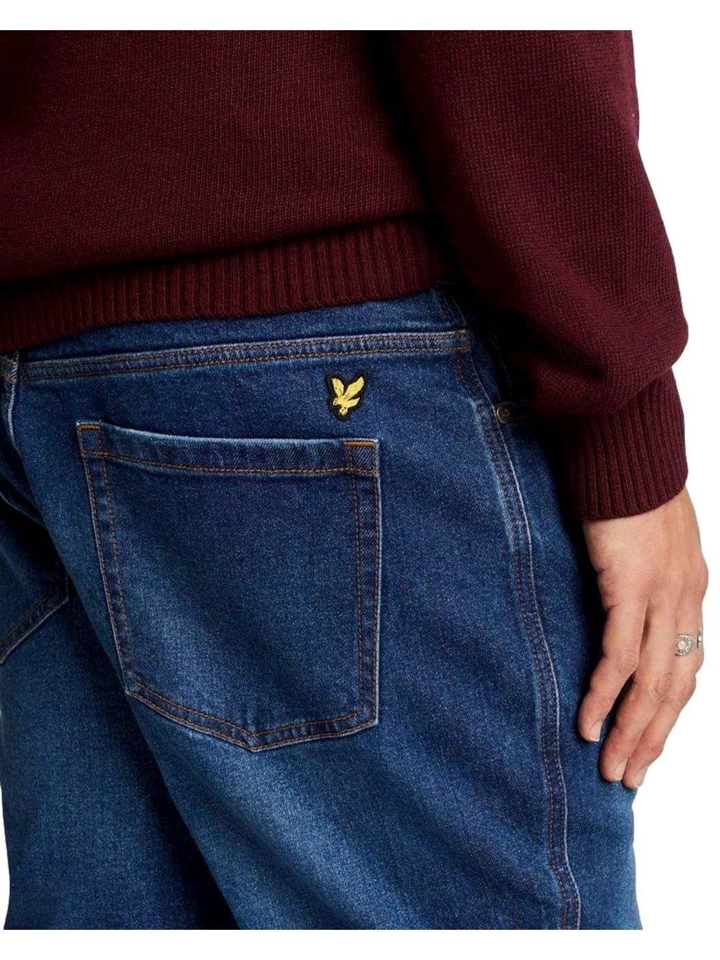 Lyle & Scott Jeans in denim affusolato Uomo L32