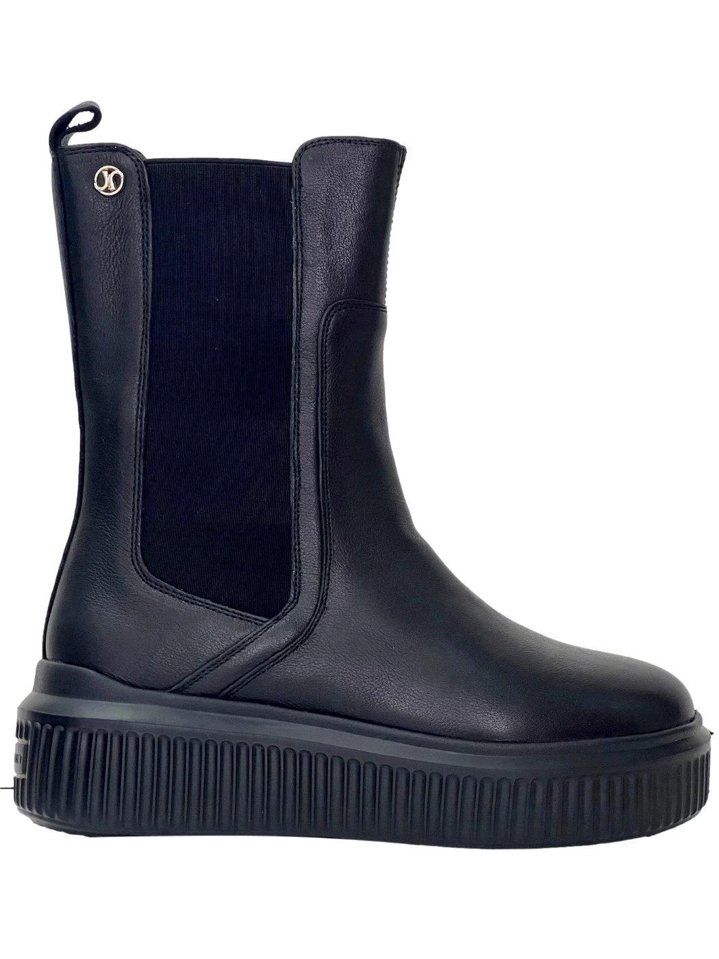 Janet & Janet Stivale in pelle nero da donna J40