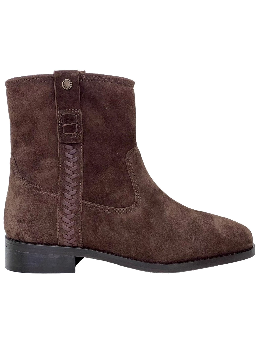 Janet & Janet Stivaletto ebano in pelle scamosciata da donna