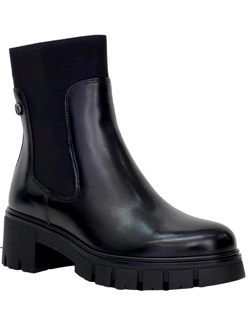 Janet & Janet Beatles in pelle nero da donna