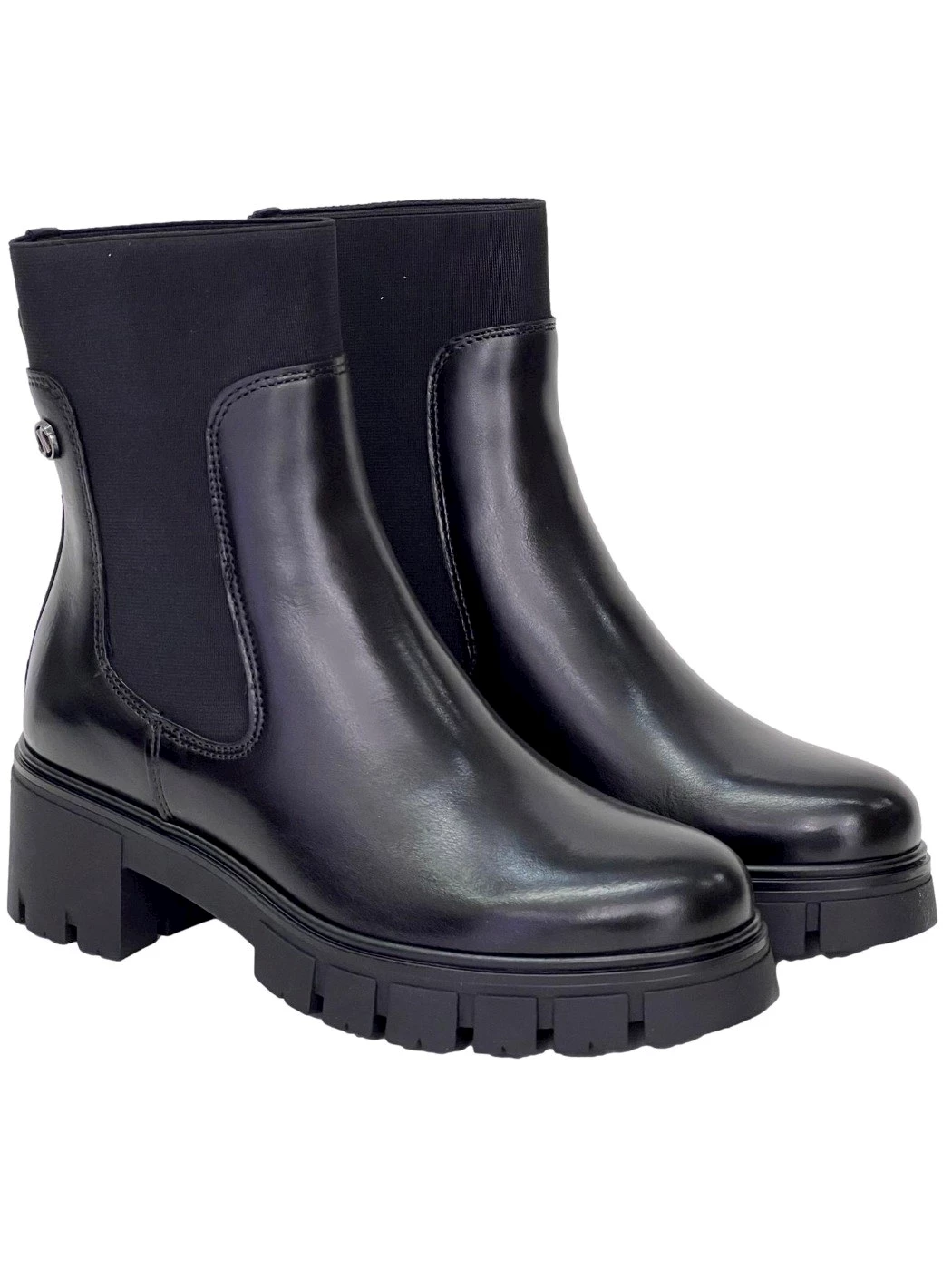 Janet & Janet Beatles in pelle nero da donna