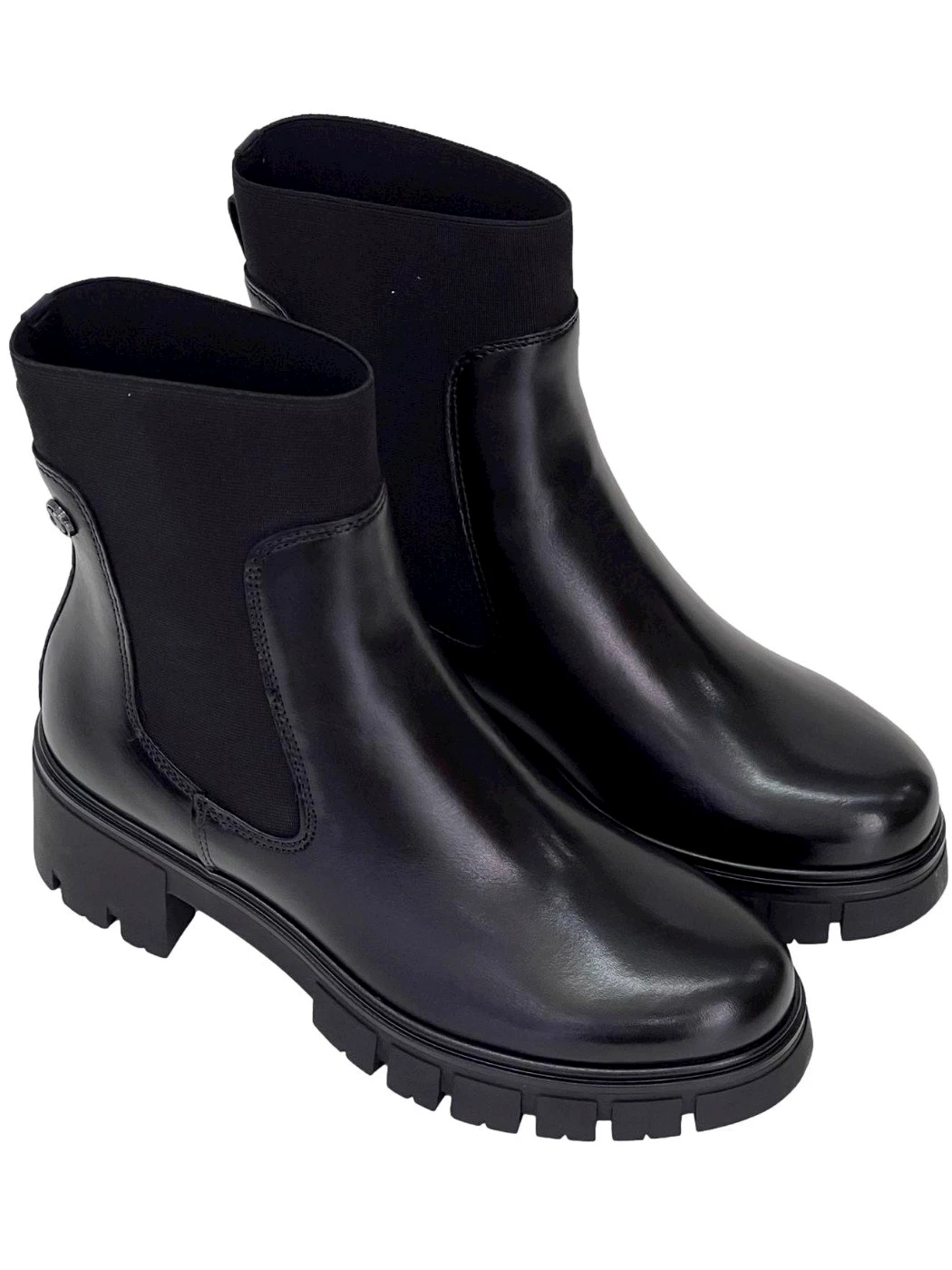 Janet & Janet Beatles in pelle nero da donna