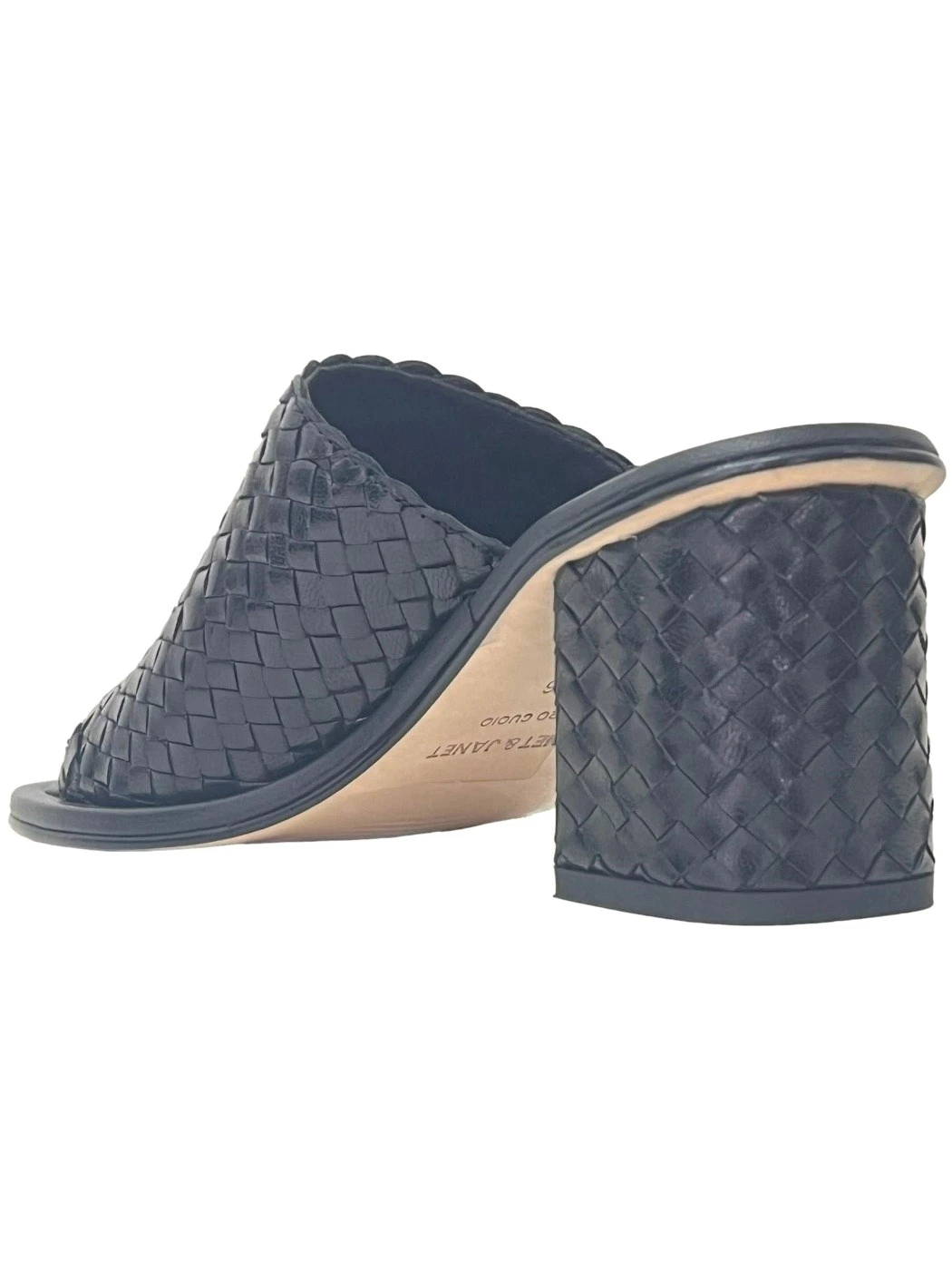 Janet&Janet sabot spuntato nero in pelle J111