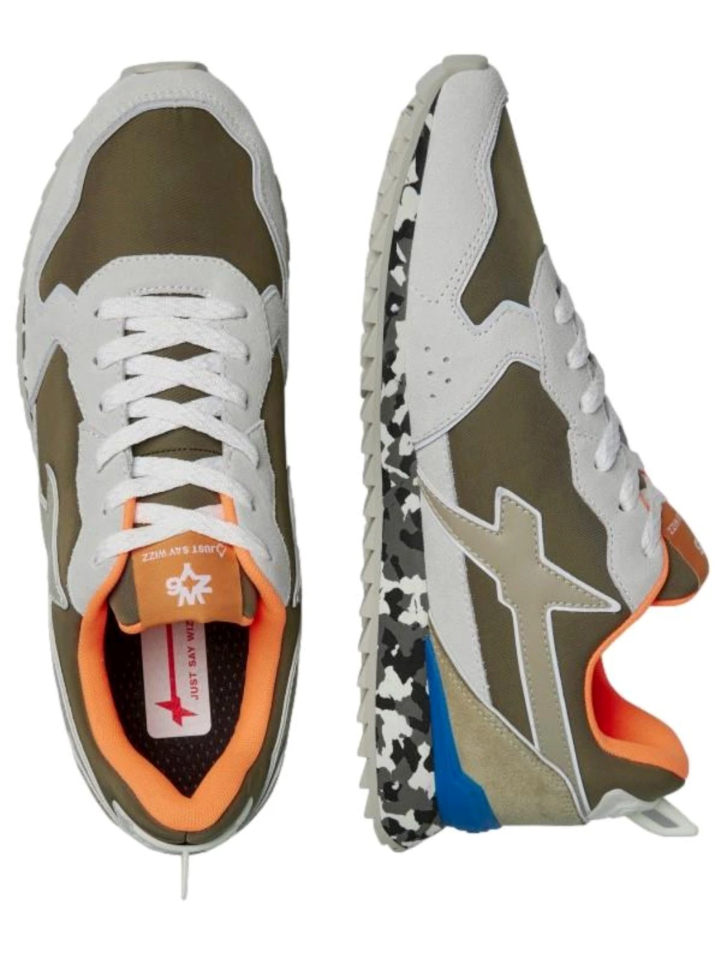 W6YZ JET-M. Sneakers in tessuto tecnico e suede Uomo