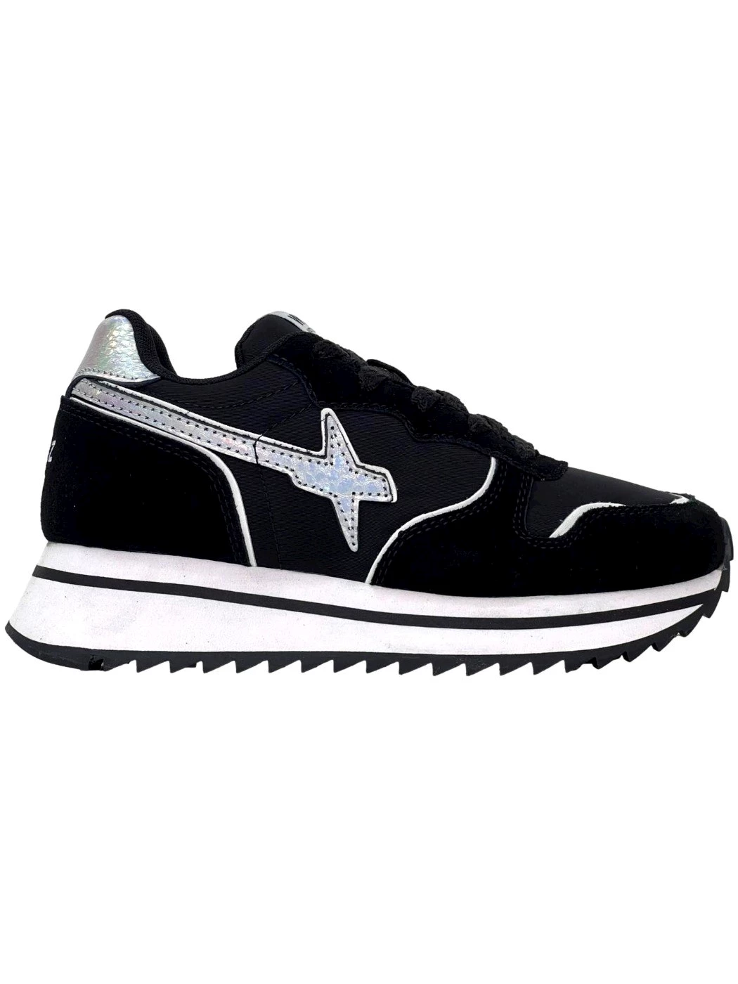 W6YZ Sneakers in tessuto nero da donna JET-W 191A72