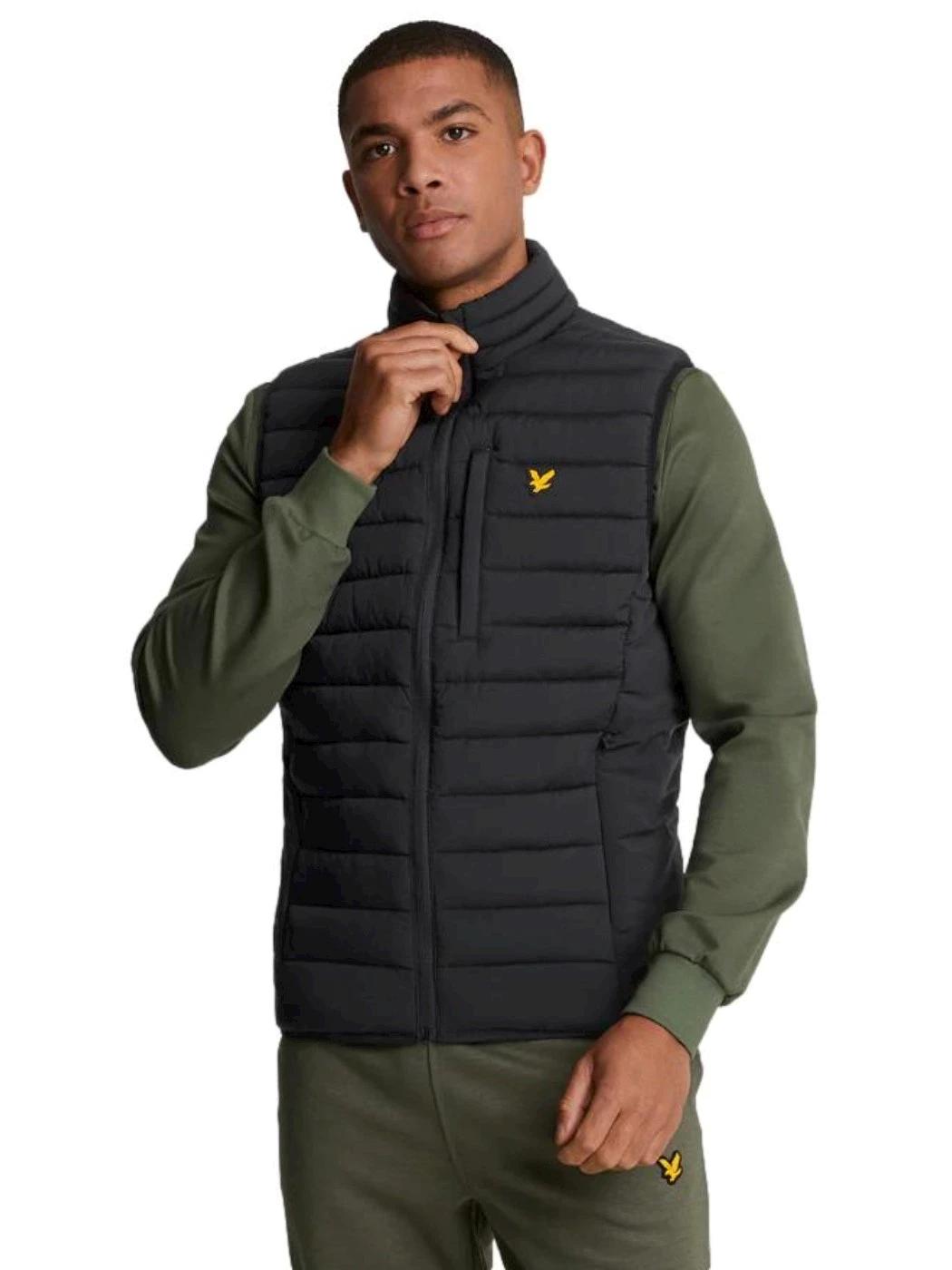 Lyle & Scott Gilet trapuntato leggero elasticizzato sportivo